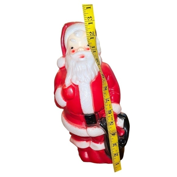 Vintage Empire Plastic Corp. Santa Claus - 1968 Blow Mold 13" - Picture 11 of 13